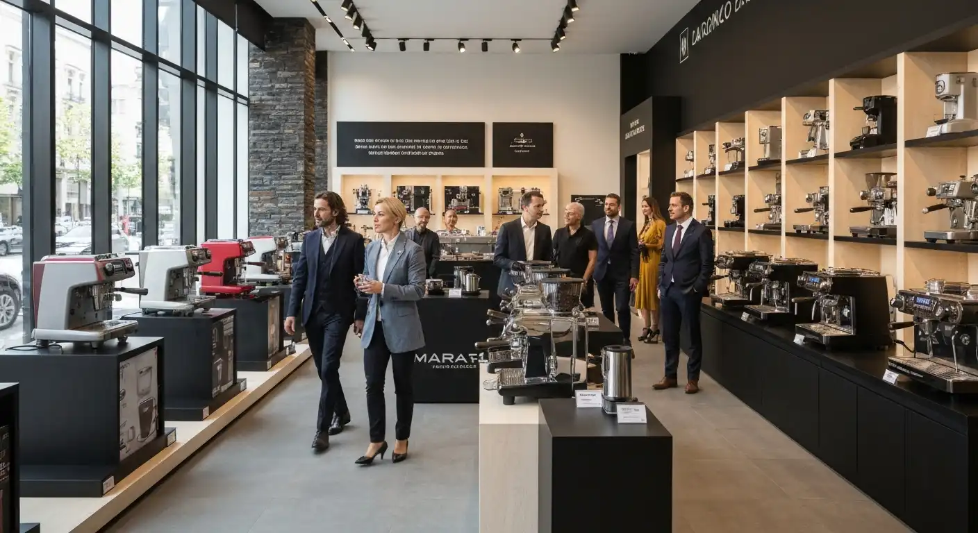 Análise de equipamentos de café em eventos