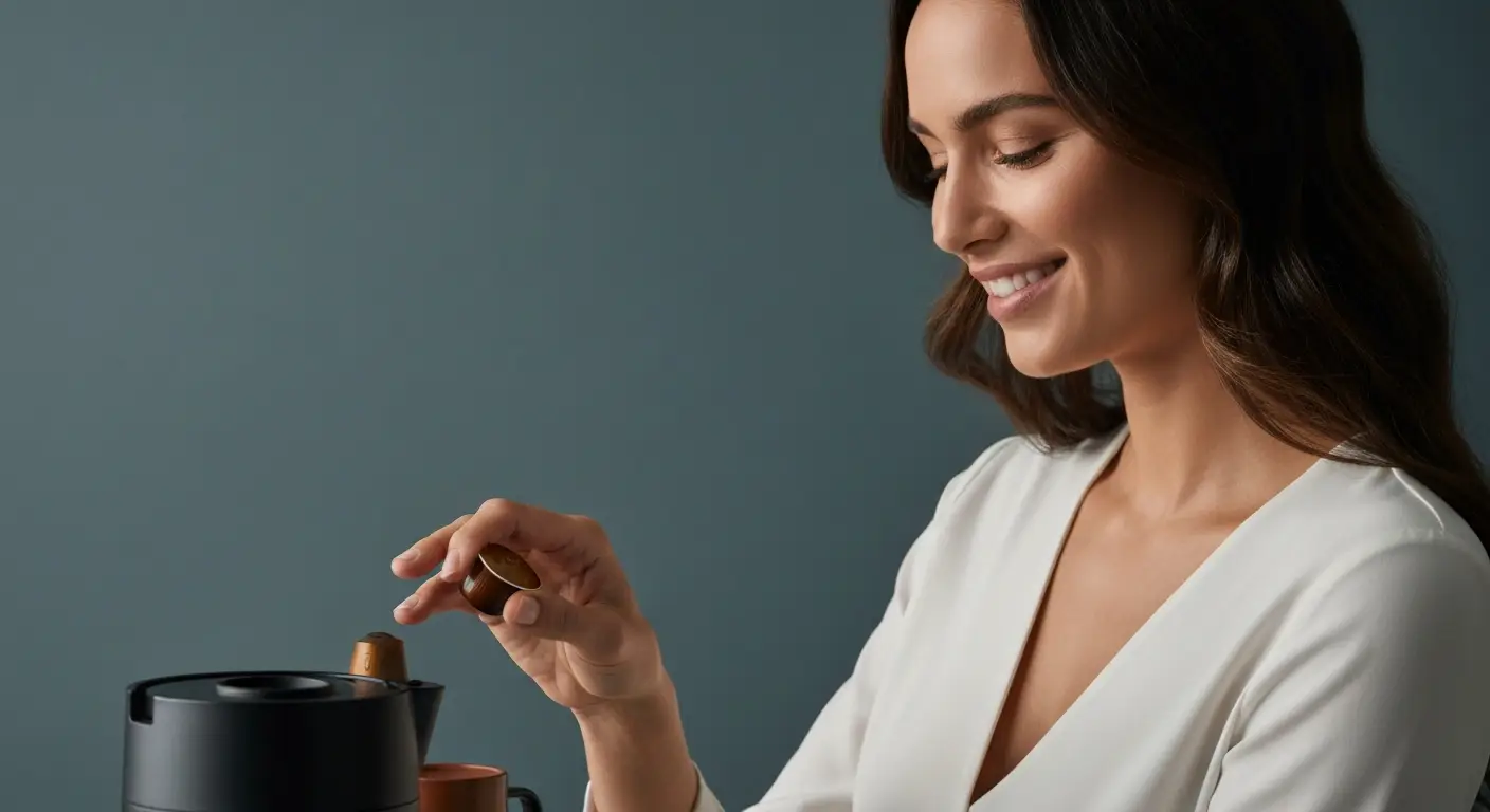 Economia e praticidade cafeteira de cápsula design premium