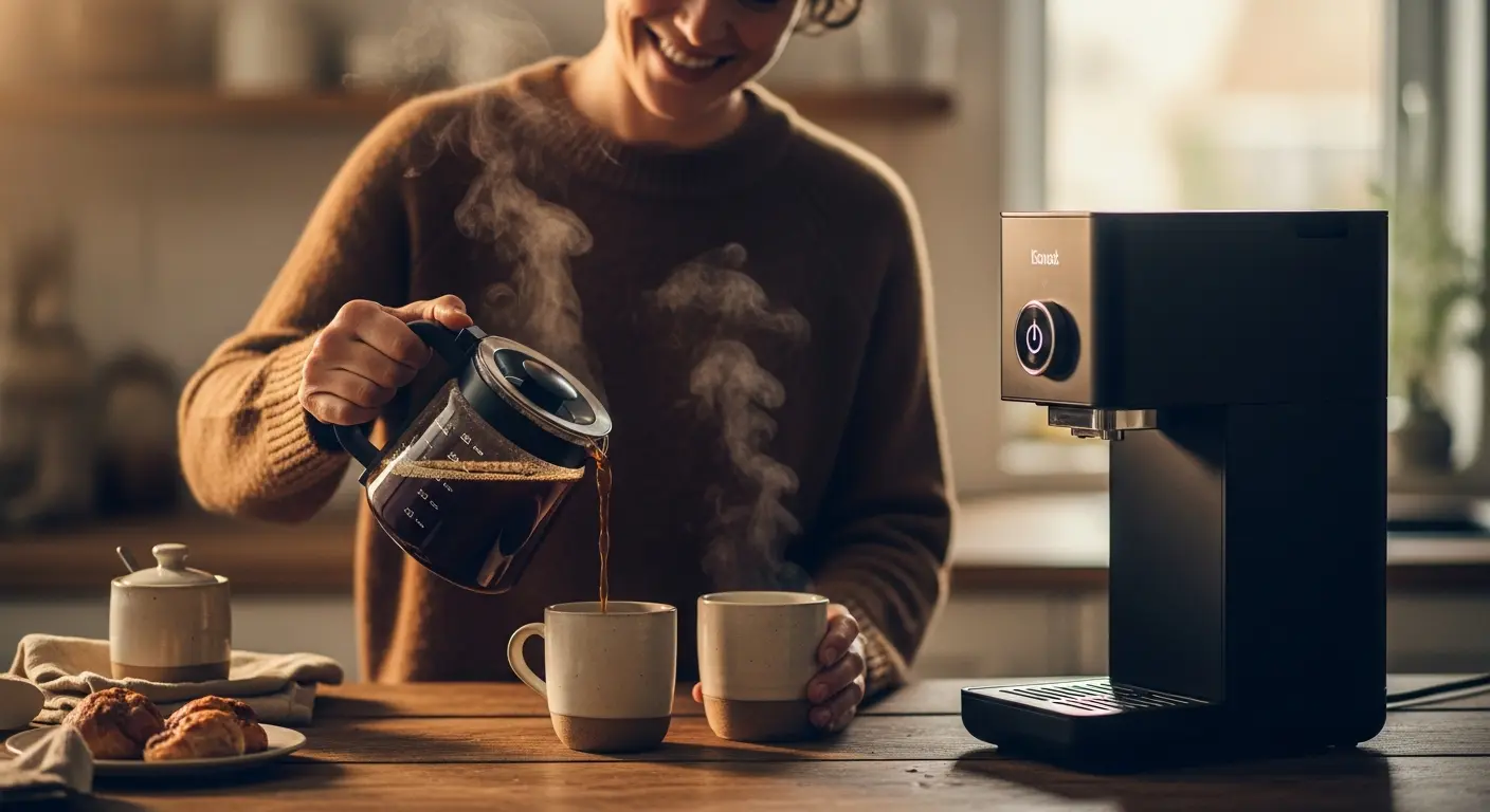 Funcionalidades automáticas em cafeteiras elétricas