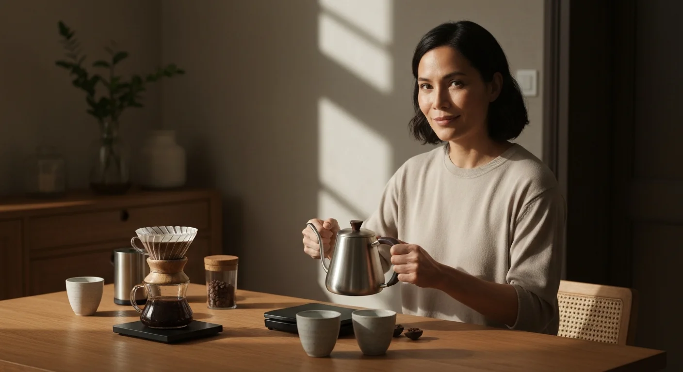 Benefícios sensoriais do preparo manual de café