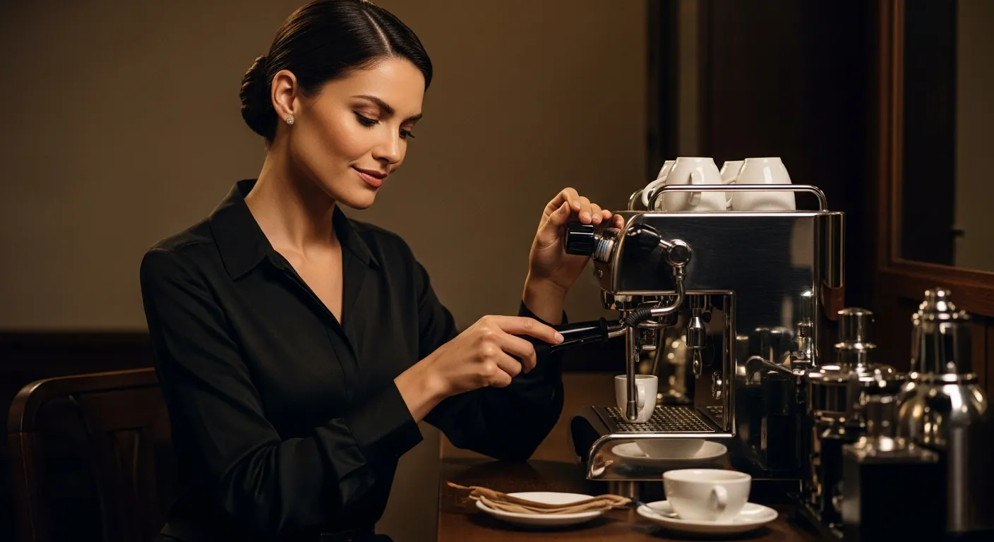 explicação de café expresso bem extraído para casa