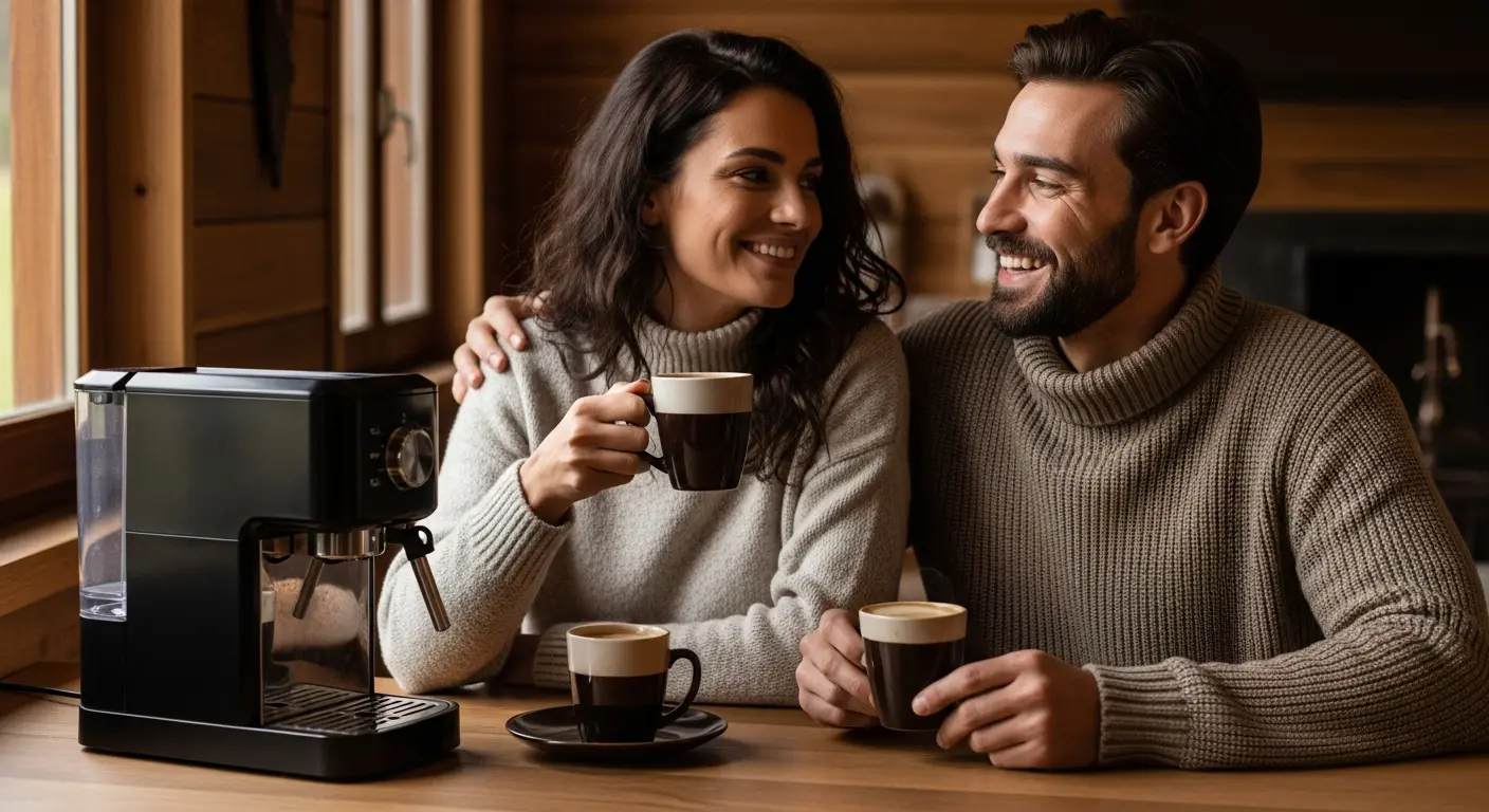 Cafeteira elétrica com extração precisa