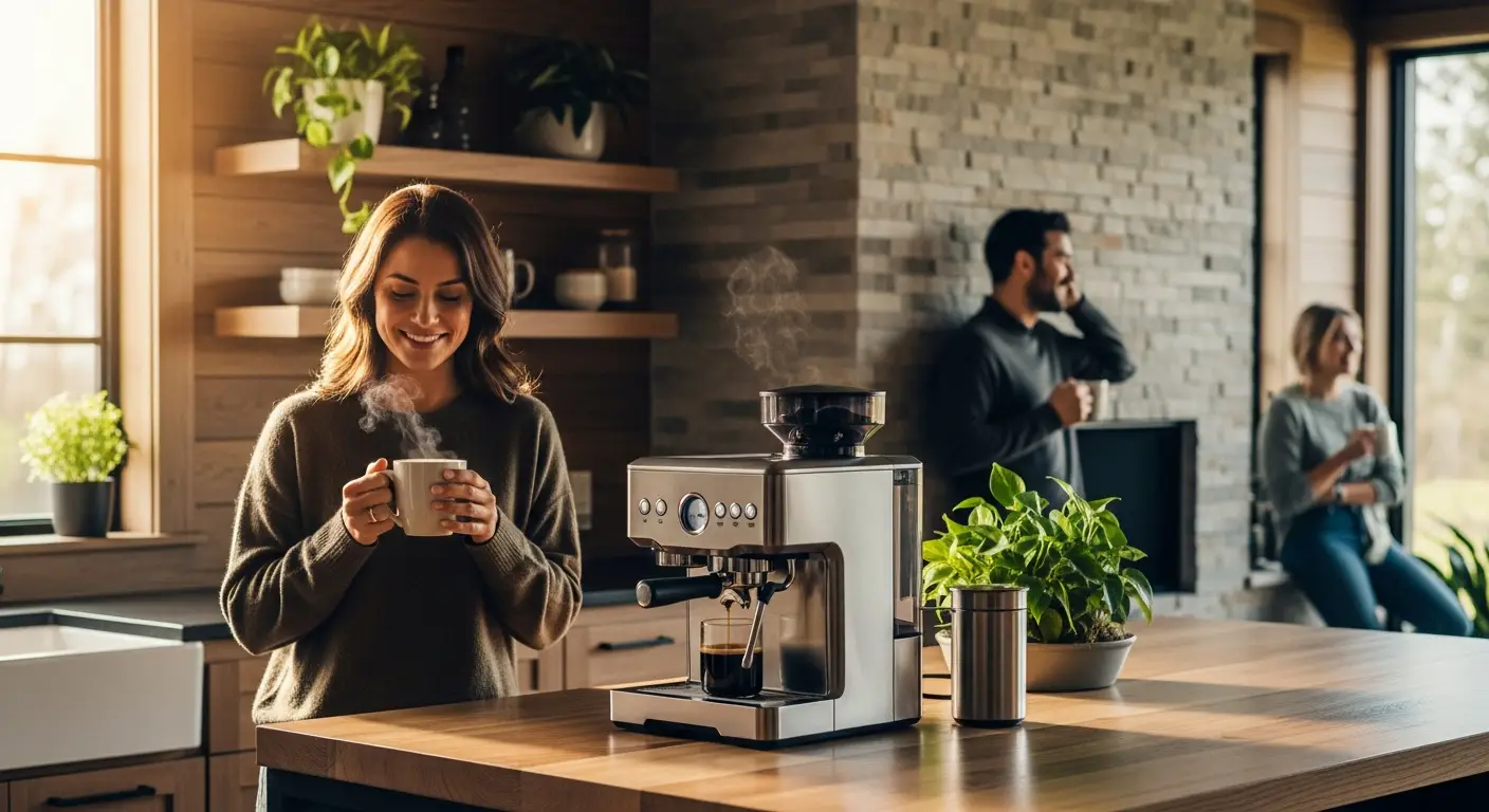 Investimento em cafeteiras inteligentes e automação residencial