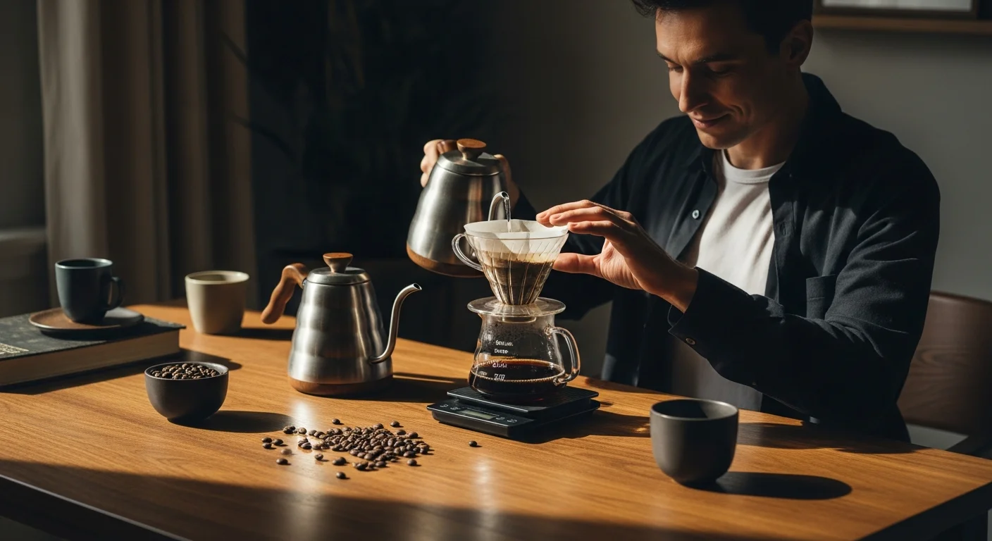 Experiência sensorial da V60 em diferentes momentos do dia