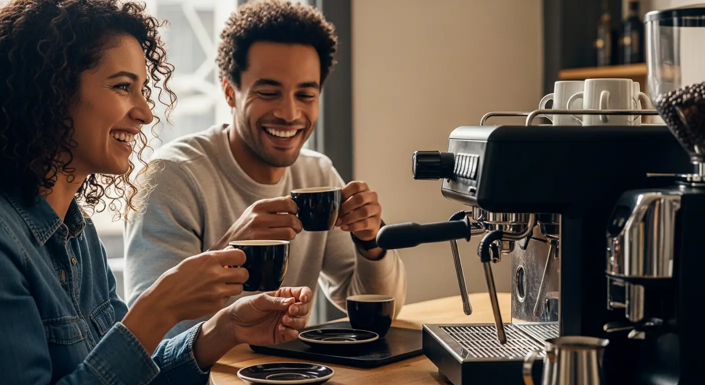 Máquinas de café como centros de experiência e tecnologia