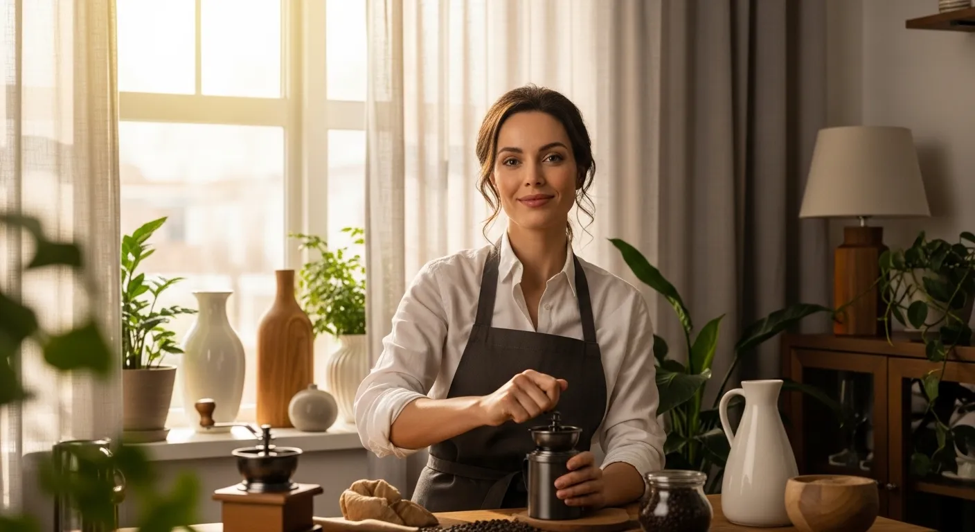 Moedor de Café e Ritmo do Preparo Manual