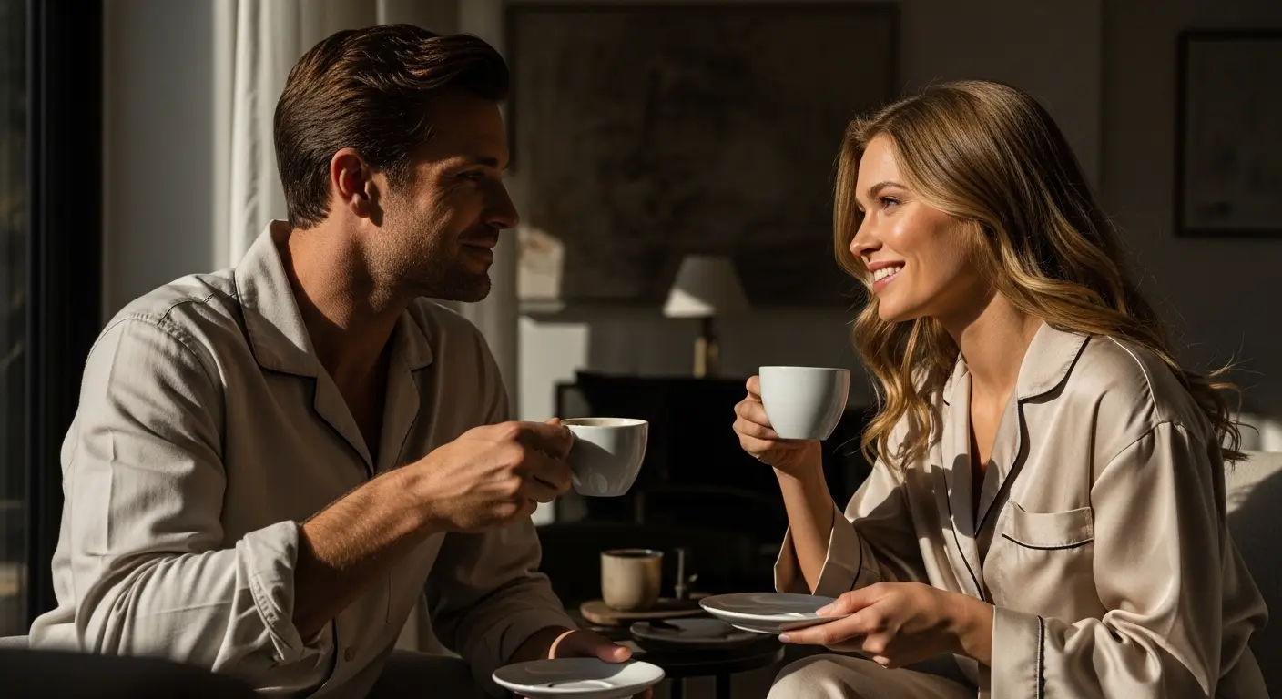 Café em momentos de descanso e relaxamento