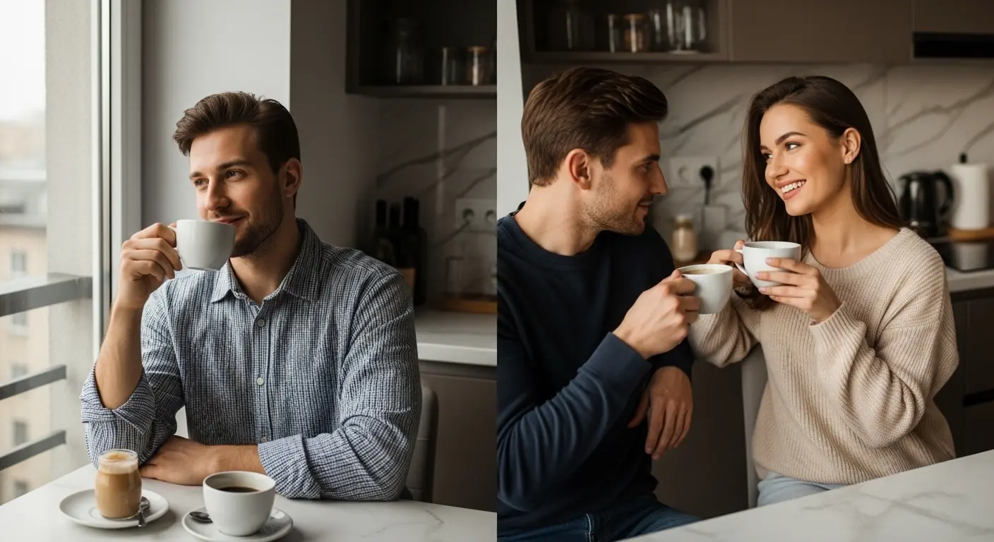 Preparando café com atenção e cuidado